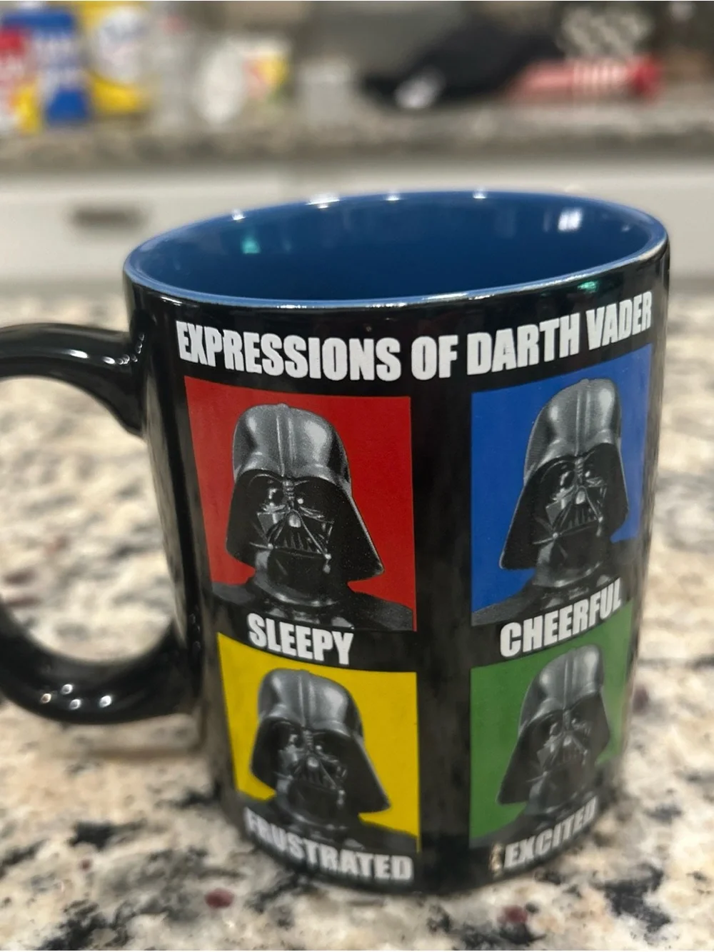 Expressions Of Darth Vader Mug Star Wars Coffee Cup 14oz
